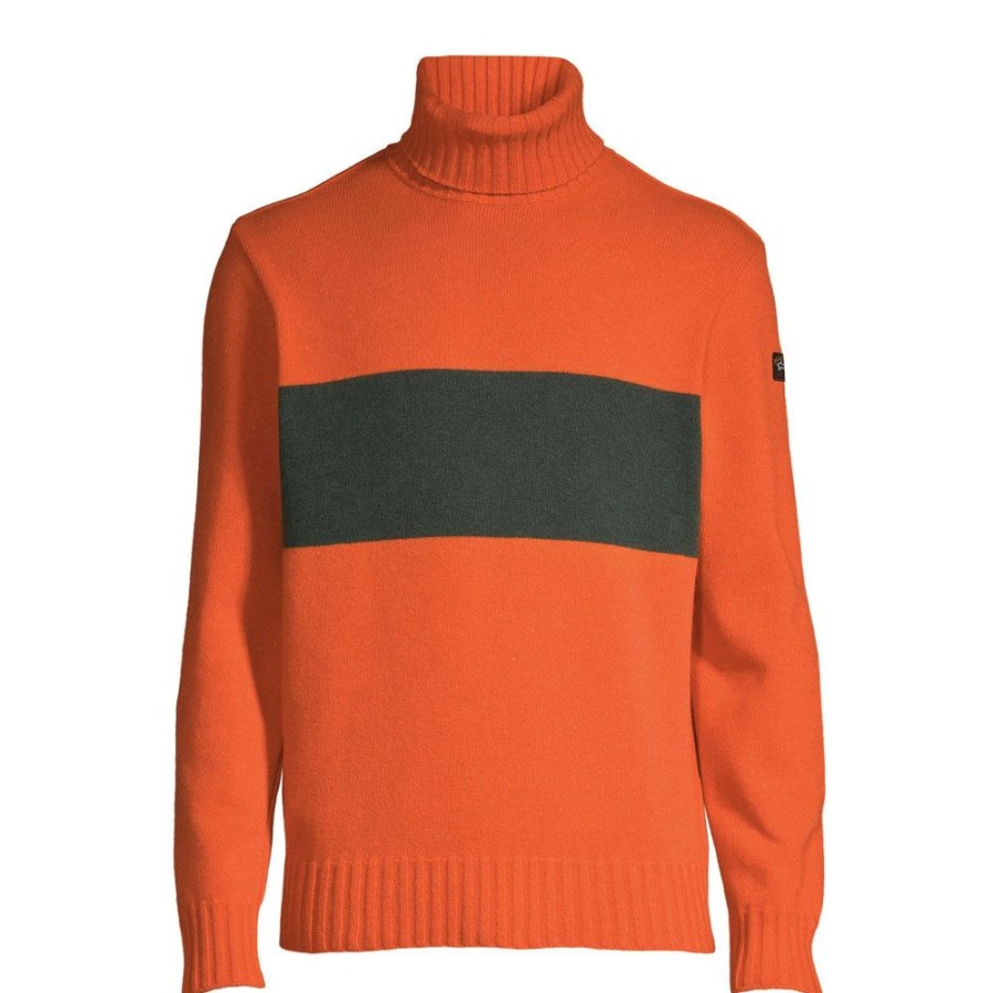 Herren Paul & Shark Strik | Paul & Shark - Rollneck Knit Orange