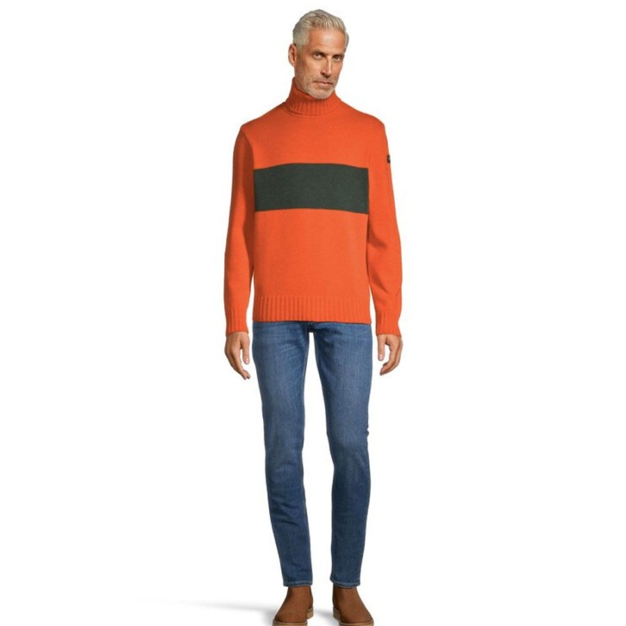 Herren Paul & Shark Strik | Paul & Shark - Rollneck Knit Orange