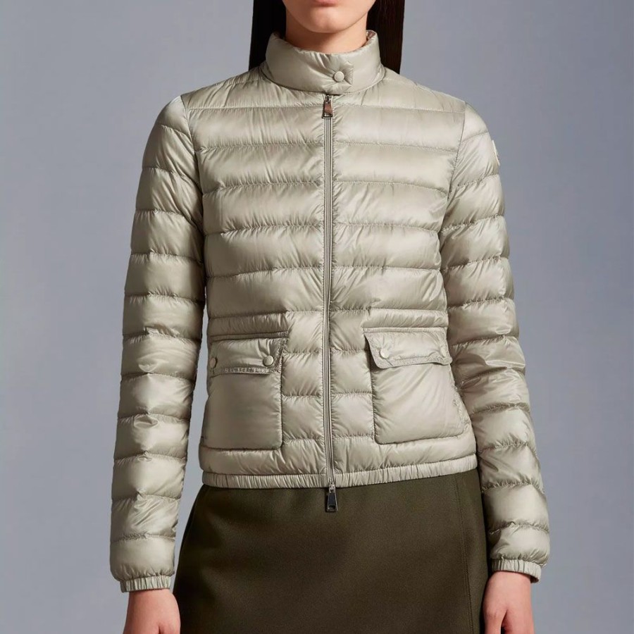 Dame MONCLER DAME Overtoj | Moncler - Lans Down Jacket Cement