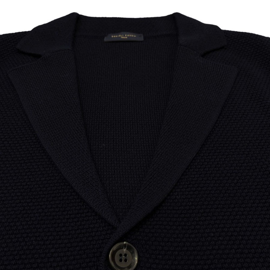 Herren Daniele Fiesoli Cardigan | Daniele Fiesoli - Knit Jacket Navy