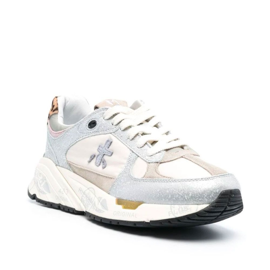 Dame Premiata Dame Sneakers | Premiata - Mased Sneakers Silver-Grey