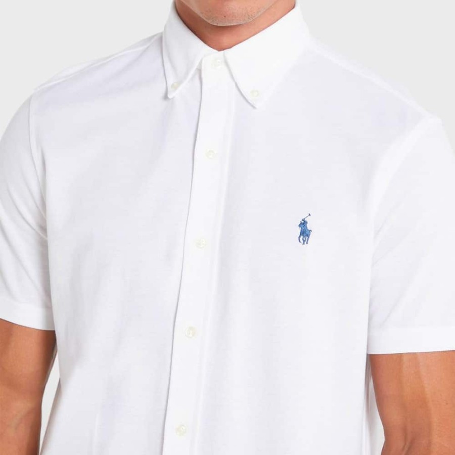 Herren RALPH LAUREN Skjorter | Ralph Lauren - Regular Fit Featherweight Mesh Shirt Hvid