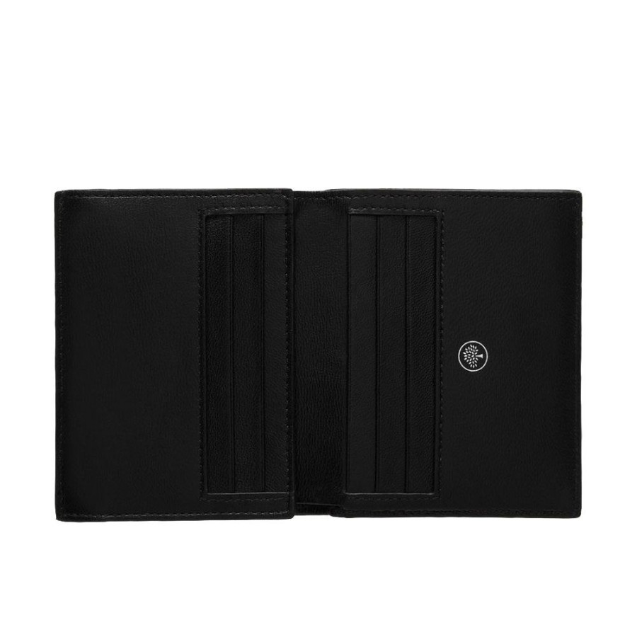 Herren Mulberry MEN Punge | Mulberry - Trifold Wallet, Black Small Classic Grain