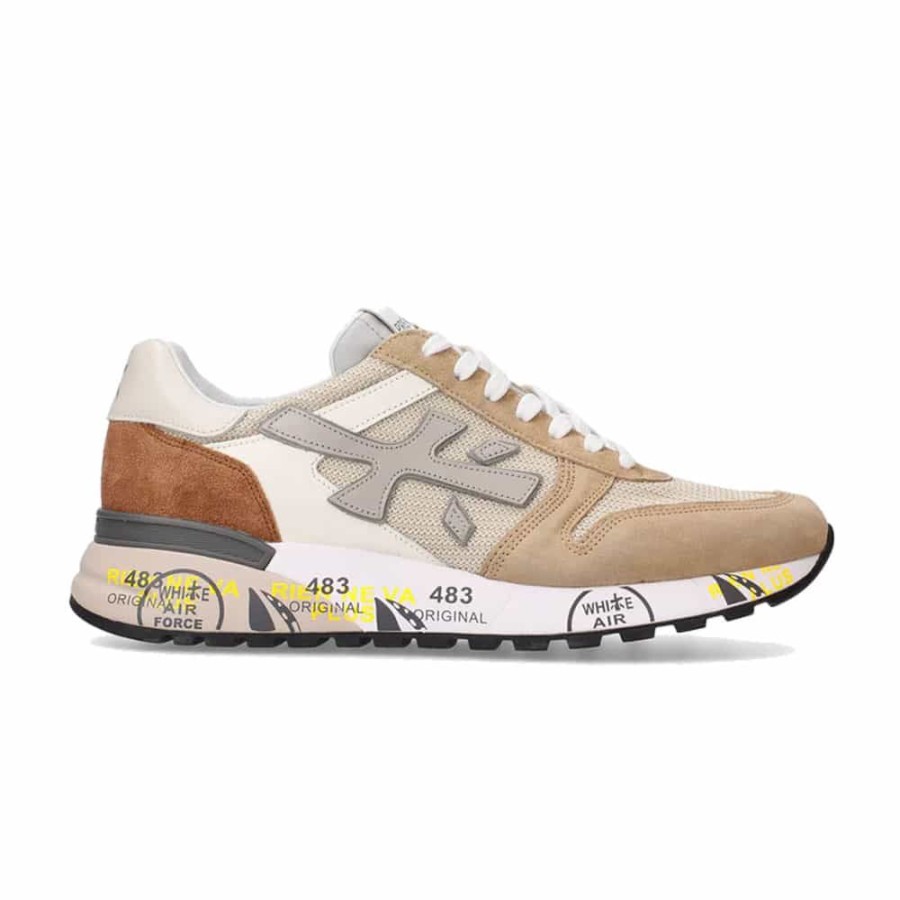 Herren Premiata Sneakers | Premiata - Mick Sneakers Lys Brun