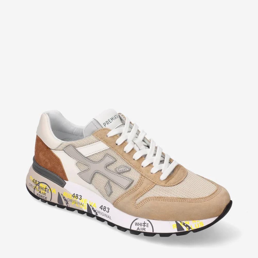 Herren Premiata Sneakers | Premiata - Mick Sneakers Lys Brun