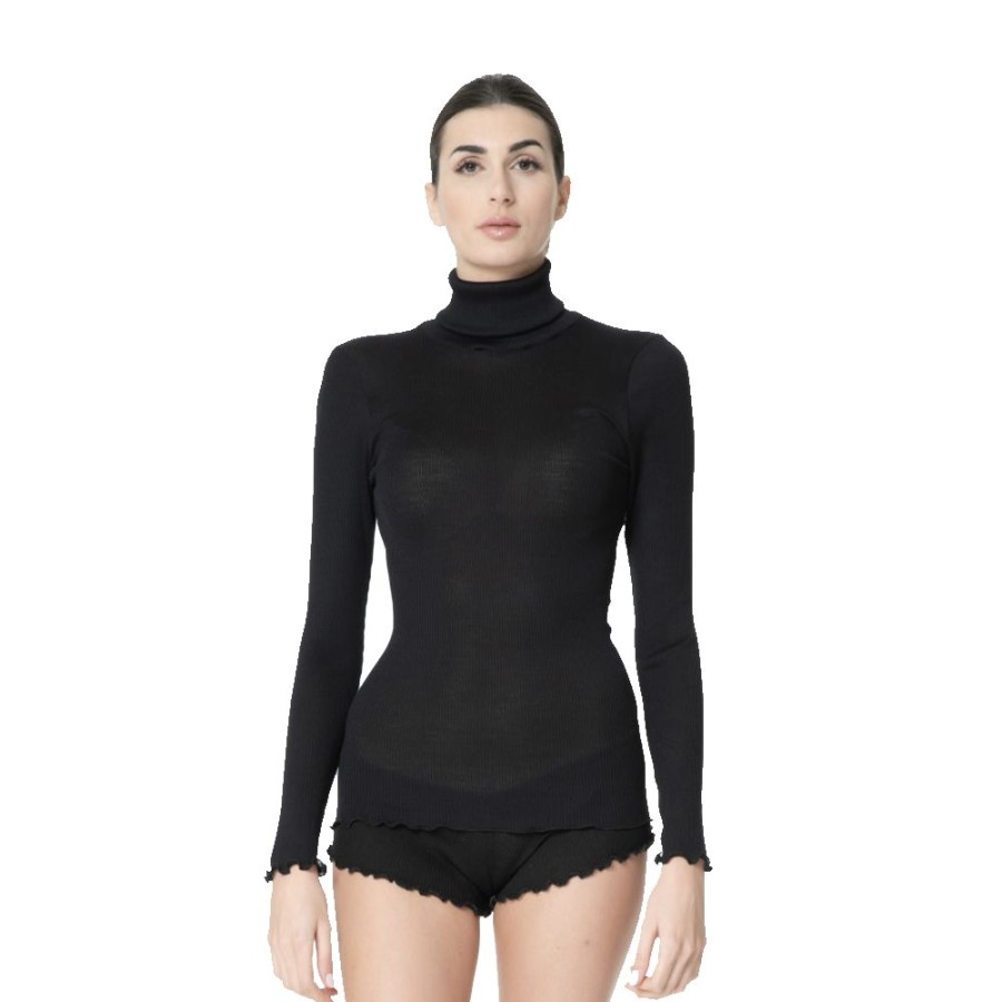 Dame BOGLIETTI Bluser | Boglietti - Star Rollneck Sort