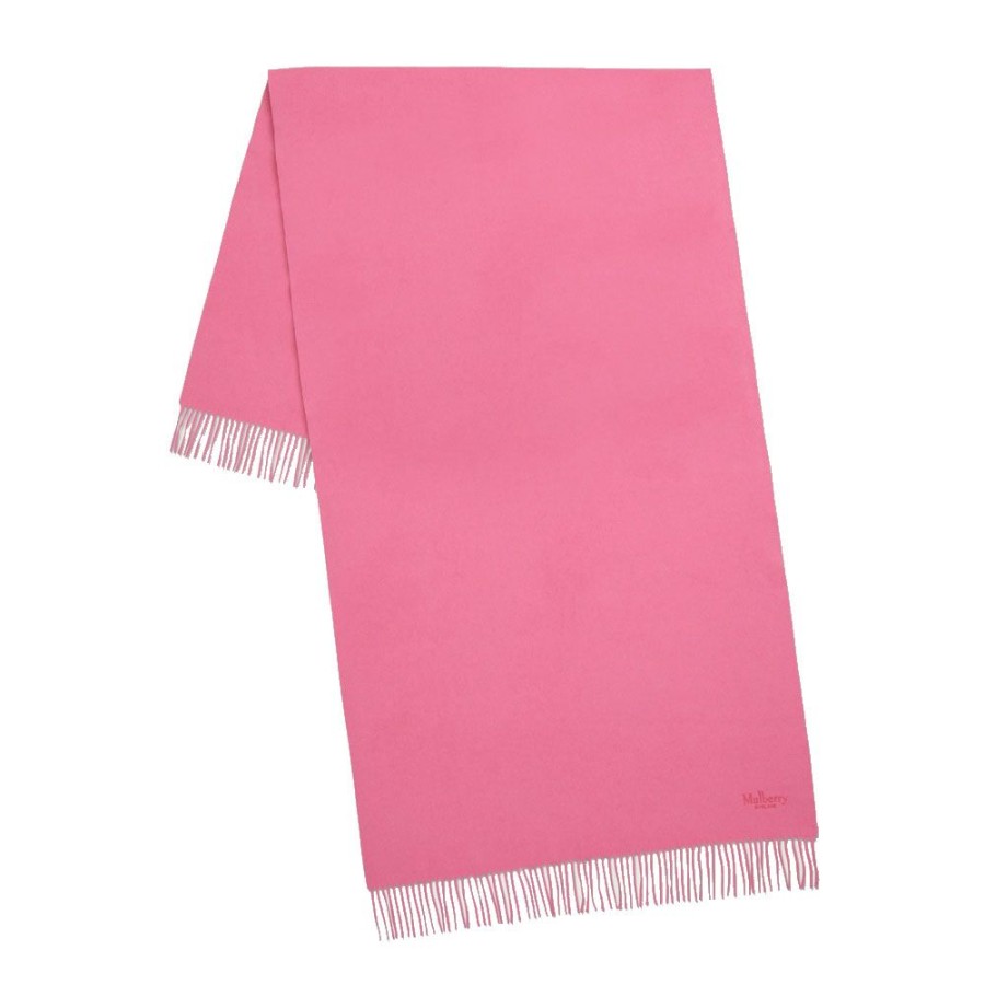 Dame Mulberry Torklaeder | Mulberry - Solid Scarf, Geranium Pink