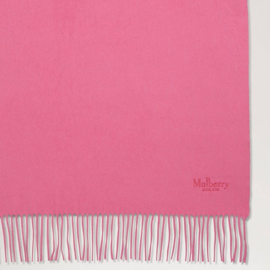 Dame Mulberry Torklaeder | Mulberry - Solid Scarf, Geranium Pink