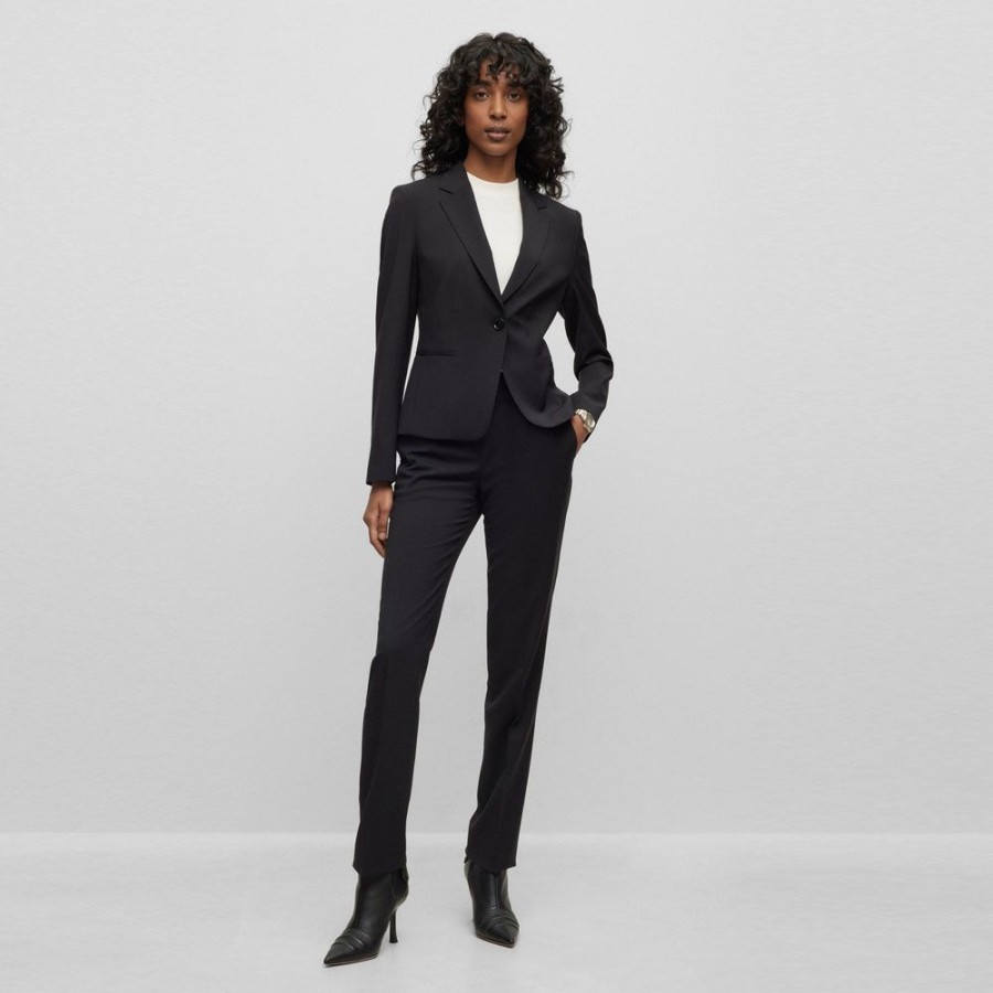 Dame BOSS Bukser | Boss - Tameah Trouser Sort