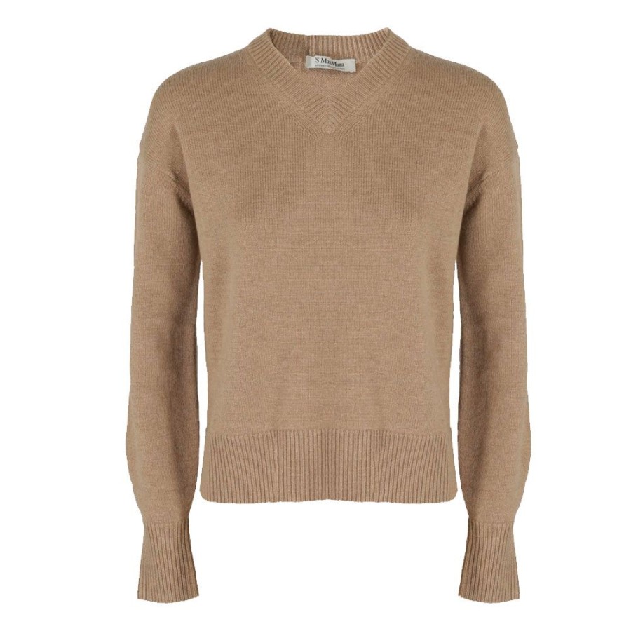 Dame S MaxMara Strik | S Maxmara - Genzana Sweater Camel