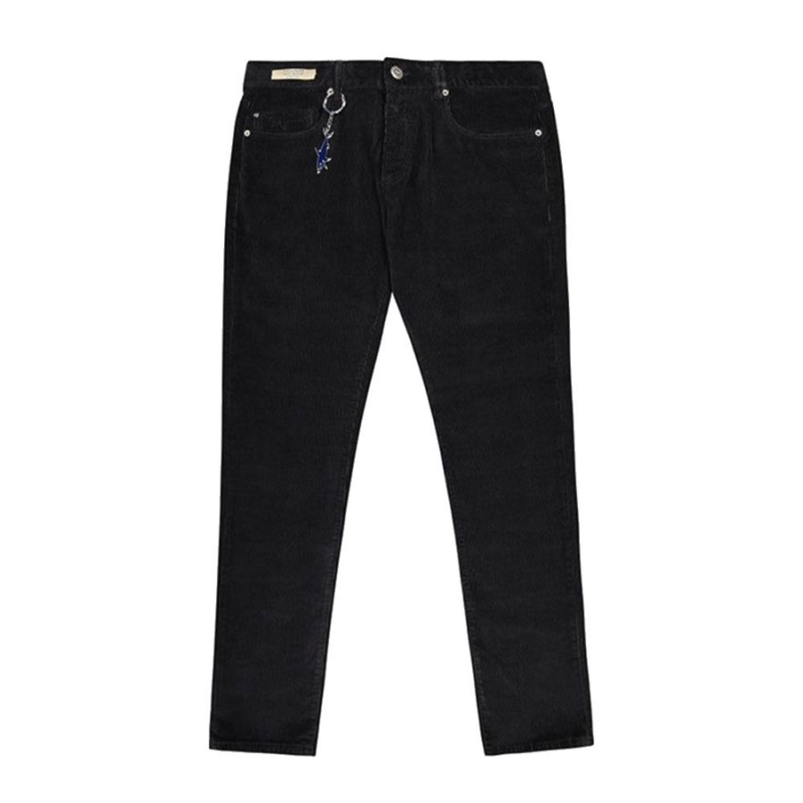 Herren Paul & Shark Bukser | Paul & Shark - Corduroy Trousers Sort