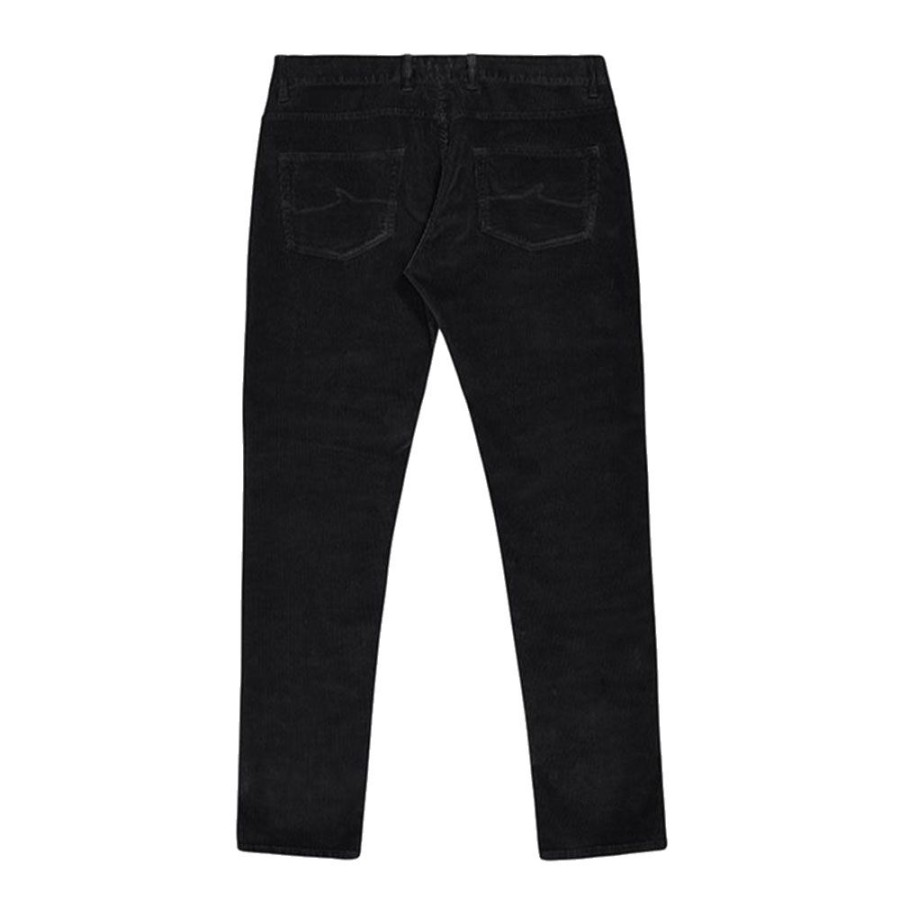 Herren Paul & Shark Bukser | Paul & Shark - Corduroy Trousers Sort