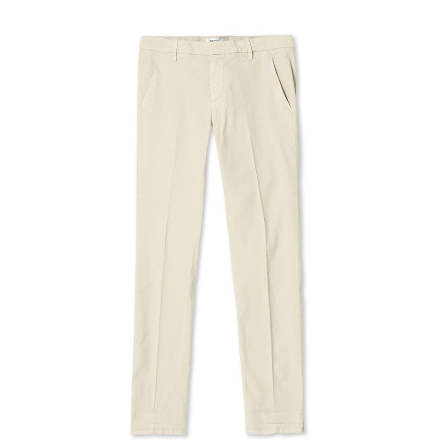 Herren Dondup MEN Bukser | Dondup - Gaubert Chinos Off White