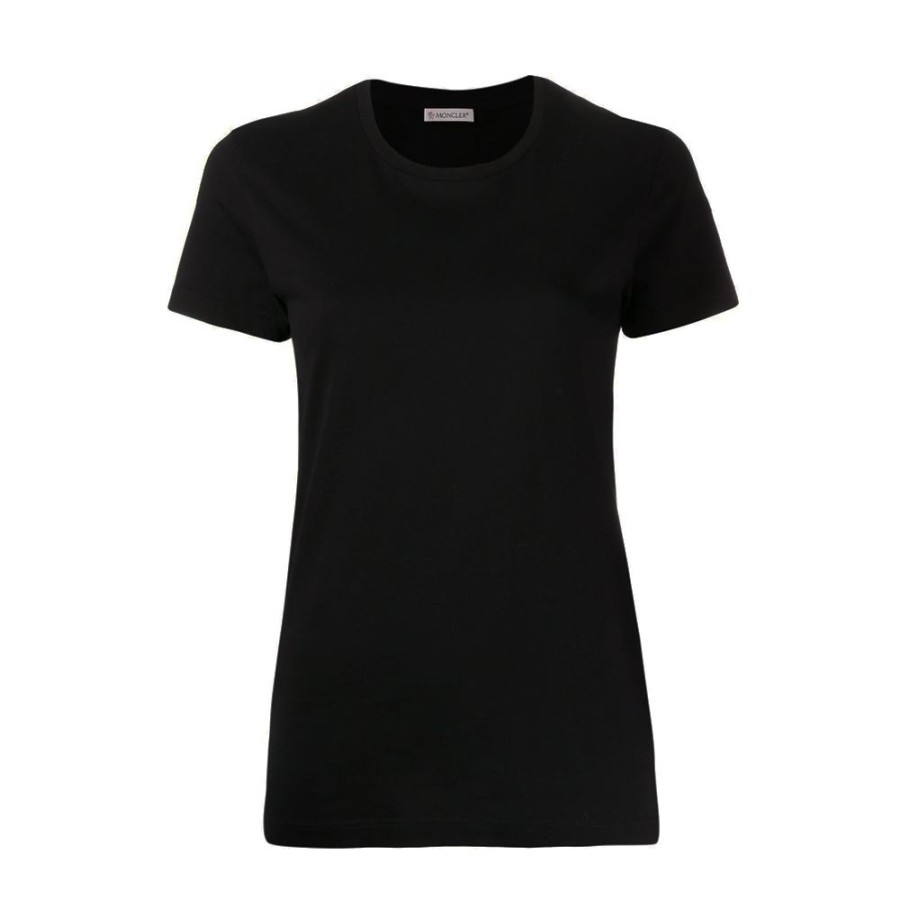 Dame MONCLER DAME T-Shirts | Moncler U2013 T-Shirt Sort