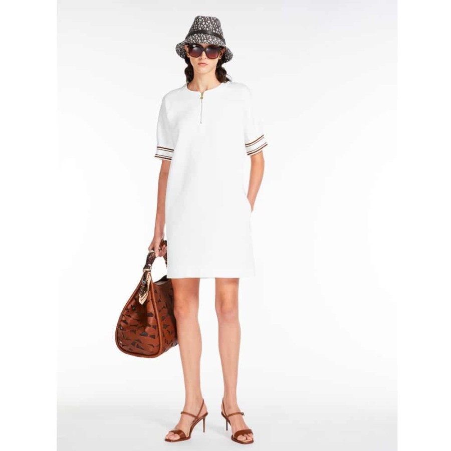 Dame MaxMara Kjoler | Max Mara - Fiumana Dress Hvid