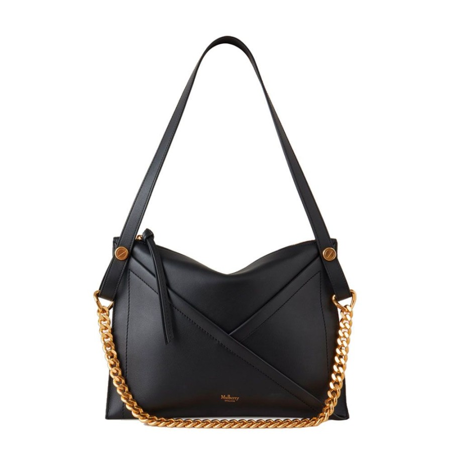 Dame Mulberry Tasker | Mulberry - M Zipped Bag, Black