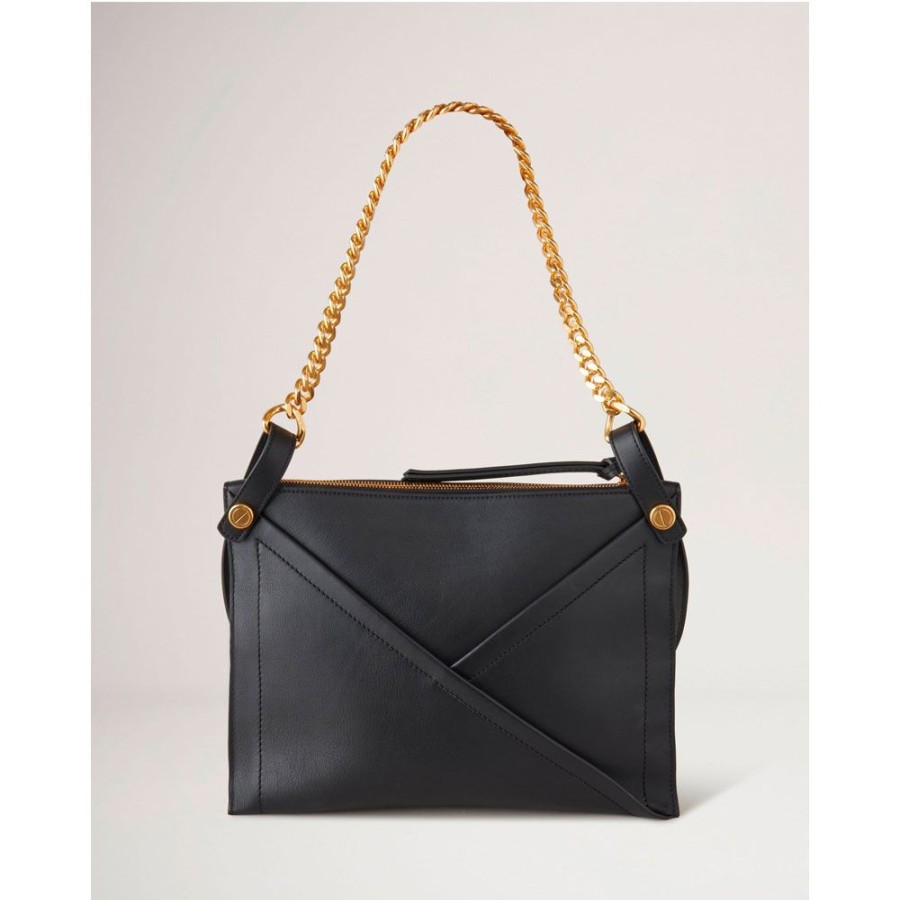 Dame Mulberry Tasker | Mulberry - M Zipped Bag, Black