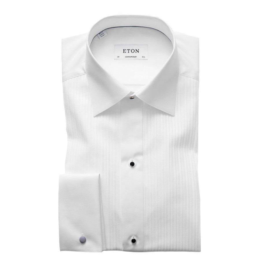 Herren Eton Skjorter | Eton - Contemporary Fit Shirt Hvid