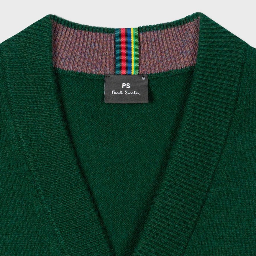 Herren Paul Smith Cardigan | Ps Paul Smith - Cardigan Mork Gron