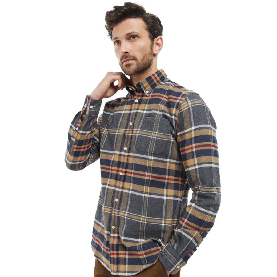 Herren BARBOUR HERRE Skjorter | Barbour - Ronan Check Shirt Ternet