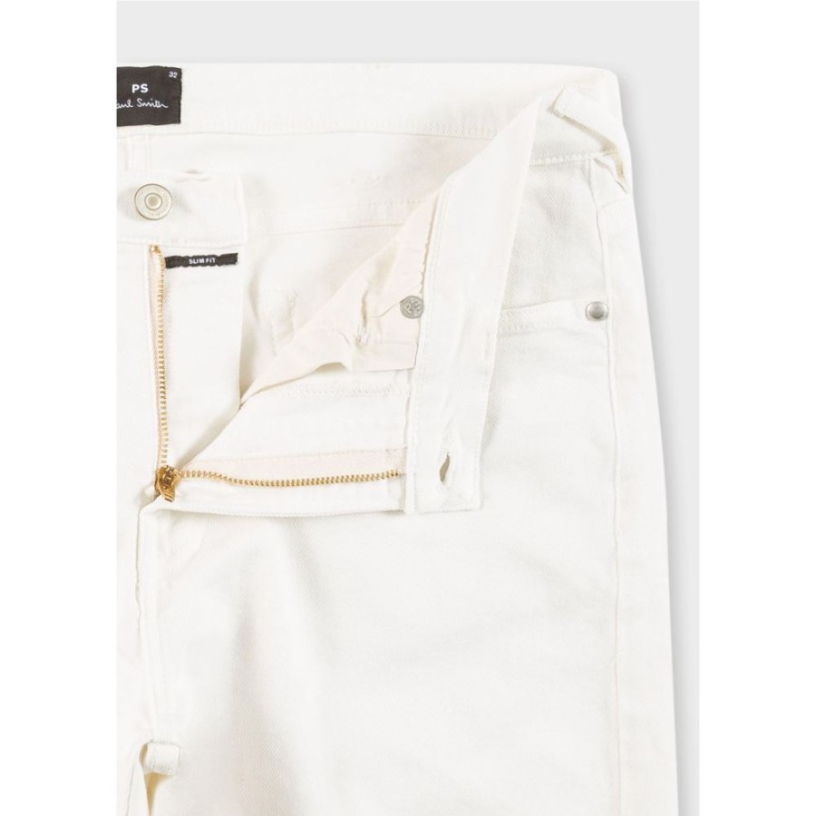 Herren Paul Smith Jeans | Ps By Paul Smith - Slim Fit Jeans Hvid