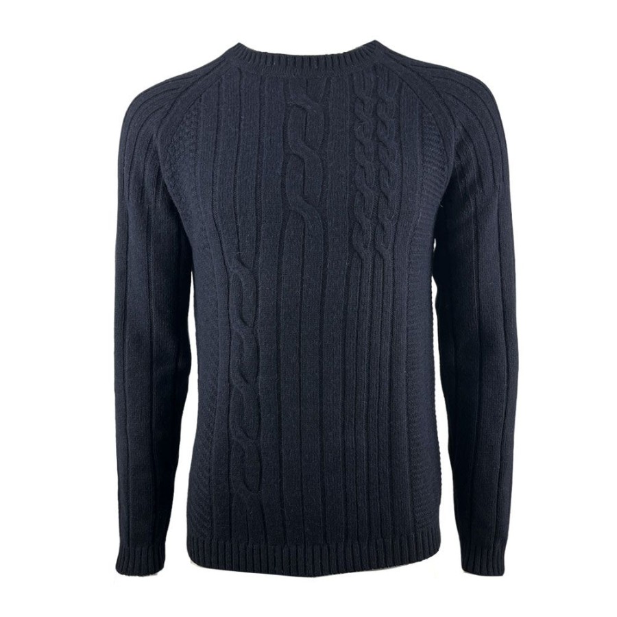 Herren Daniele Fiesoli Strik | Daniele Fiesoli - Cable Knit Navy