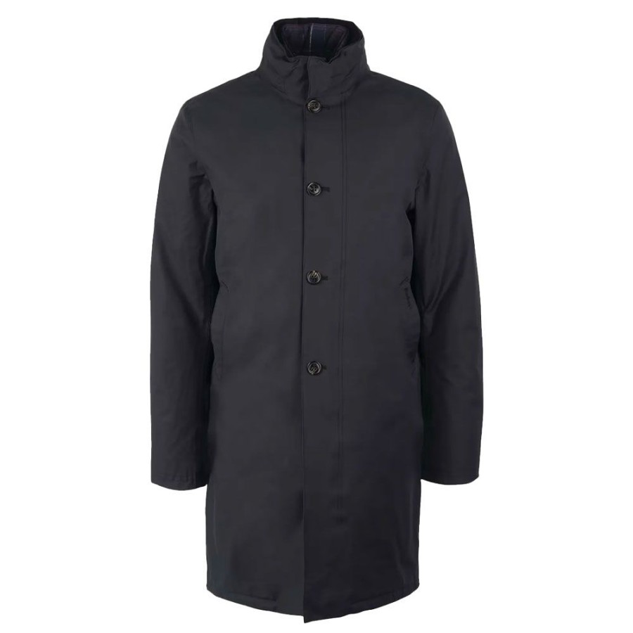 Herren BARBOUR HERRE Overtoj | Barbour - Kentwood Mac Coat Sort