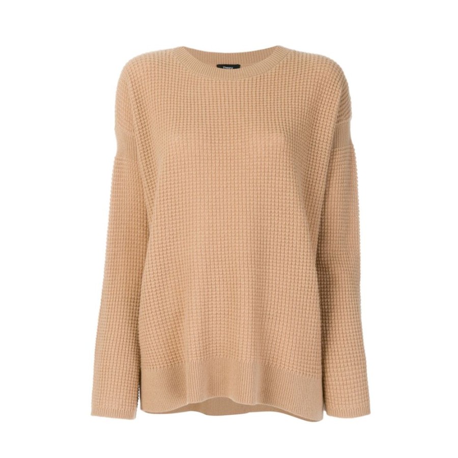 Dame Theory Strik | Theory - Cinch Pullover, Light Camel