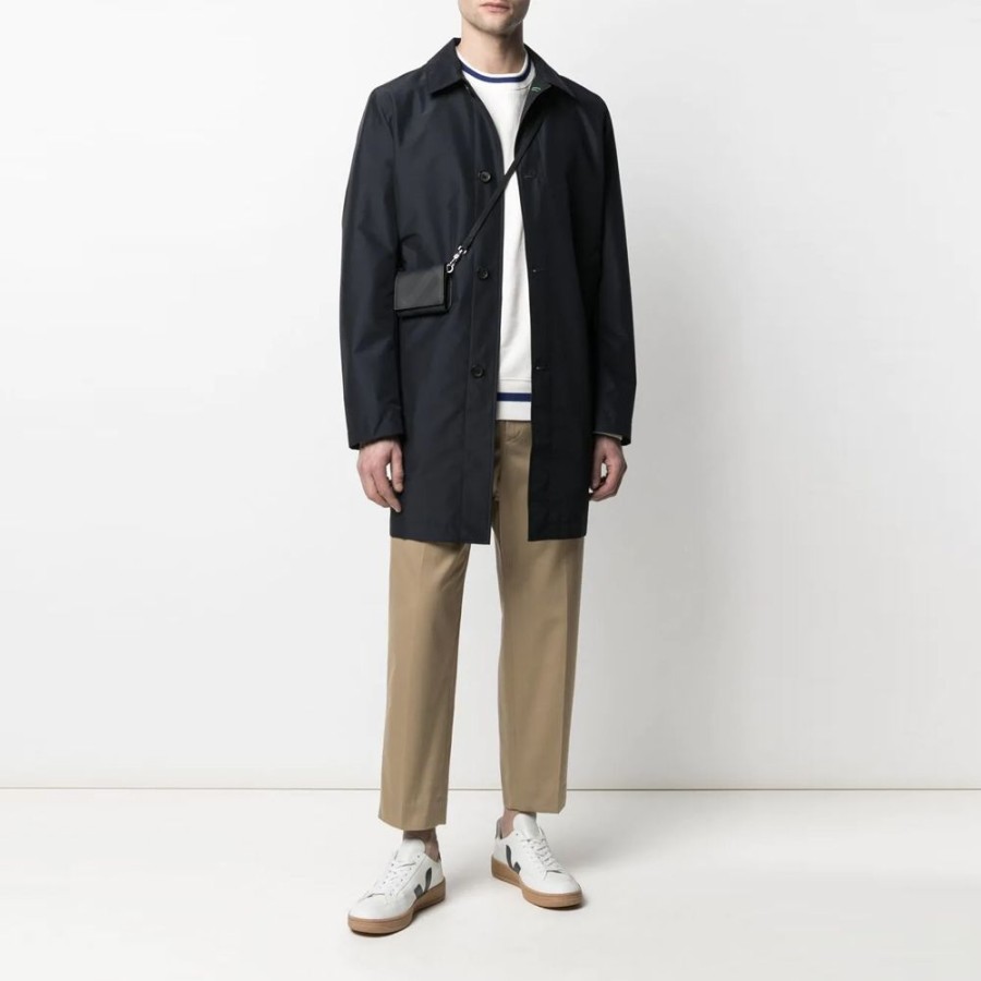 Herren Paul Smith Overtoj | Ps Paul Smith - Mac Coat Navy