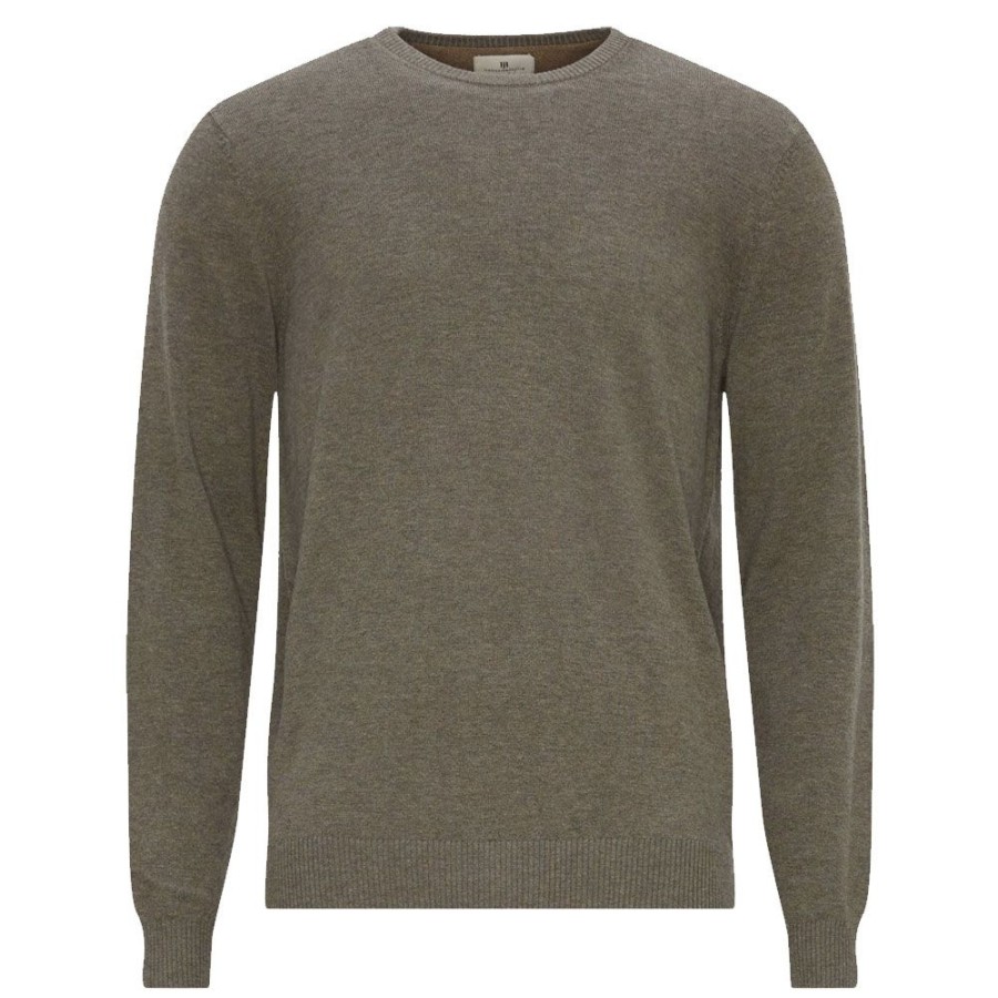 Herren Hansen&Jacob Strik | Hansen & Jacob - Crewneck Knit Brun