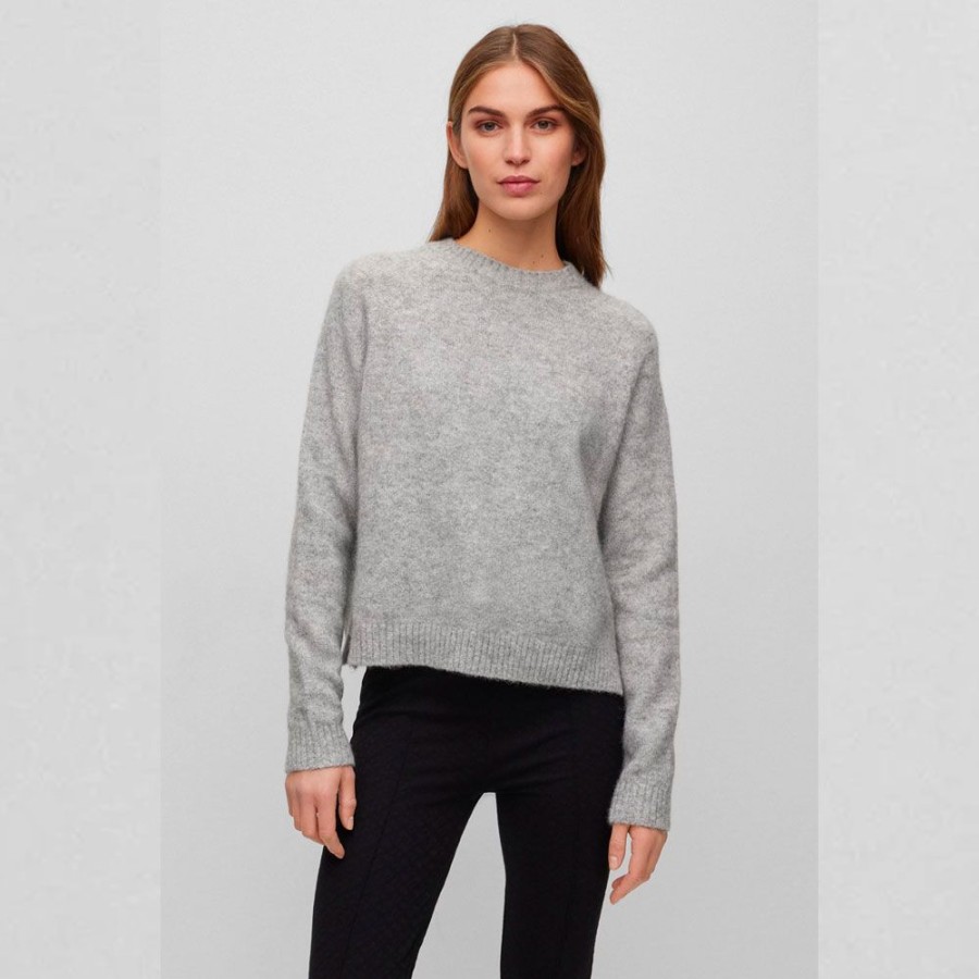 Dame BOSS WOMEN Strik | Boss - Febisan Knit Solv