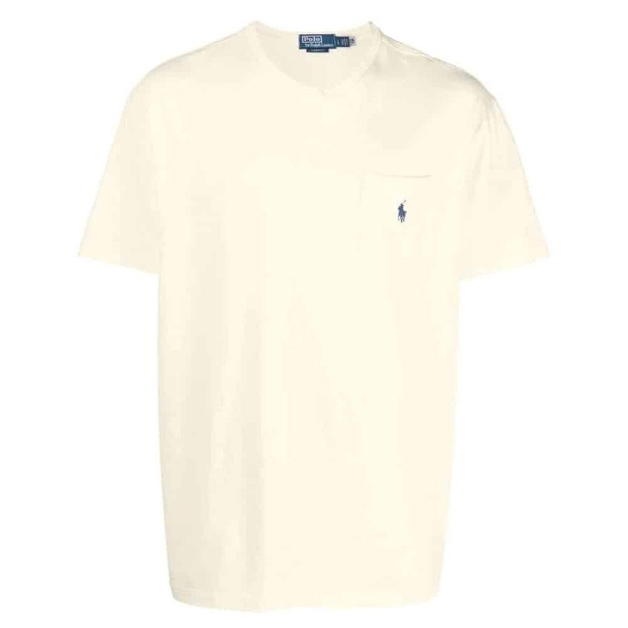 Herren RALPH LAUREN T-Shirts | Ralph Lauren - T-Shirt Off White