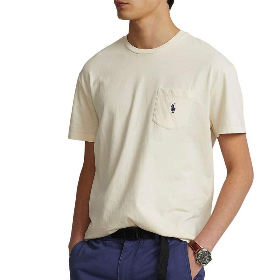 Herren RALPH LAUREN T-Shirts | Ralph Lauren - T-Shirt Off White