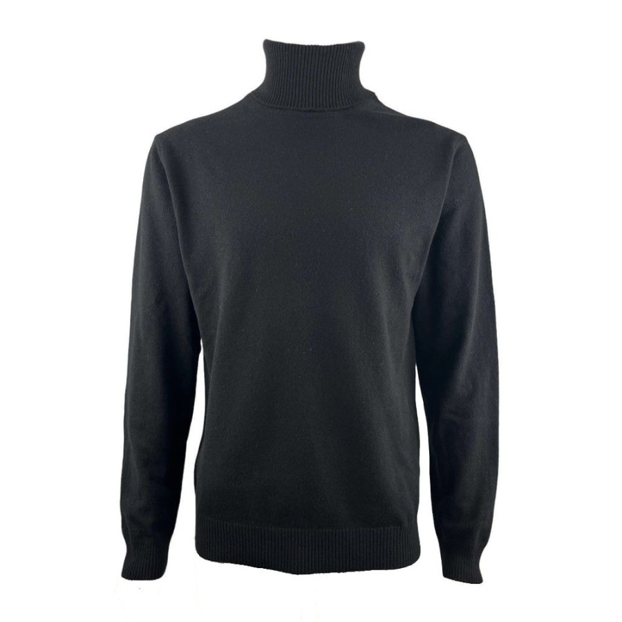 Herren Daniele Fiesoli Strik | Daniele Fiesoli - Cashmere Rollneck Knit Sort