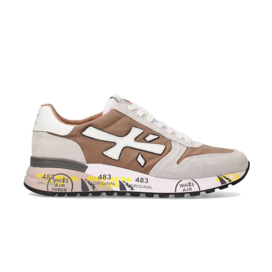 Herren Premiata Sneakers | Premiata - Mick Sneakers Grey Multi