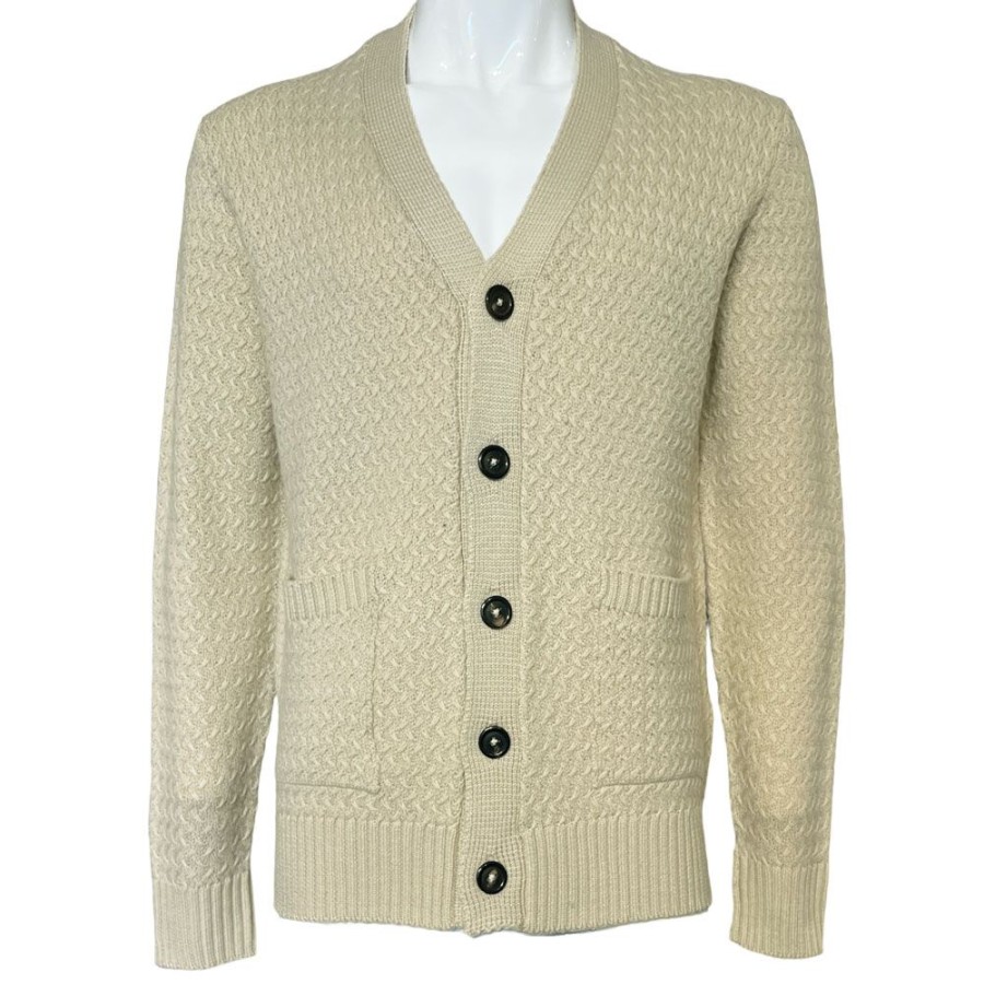 Herren Circolo Cardigan | Circolo - Cardigan Lys Beige