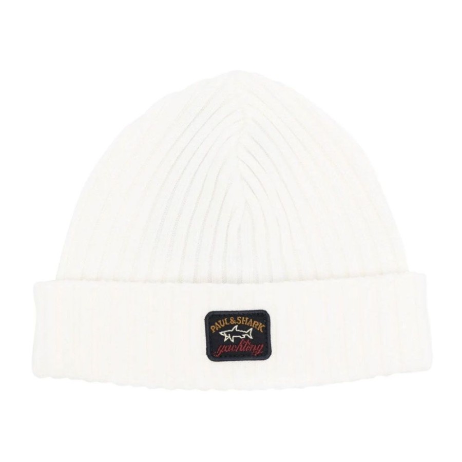 Herren Paul & Shark Huer | Paul & Shark - Beanie Off White