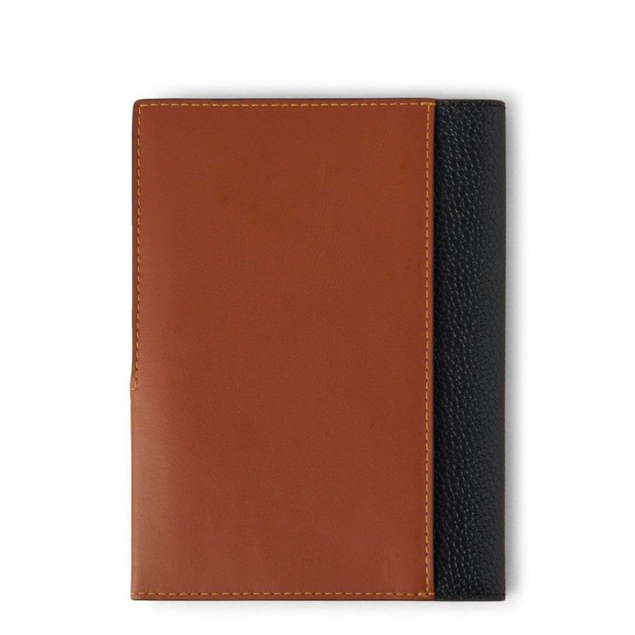 Herren Mulberry MEN Punge | Mulberry - Heritage Travel Wallet, Black-Cognac