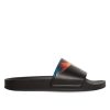 Herren Marcelo Burlon Slippers | Marcelo Burlon - Wings Slippers Sort Multi