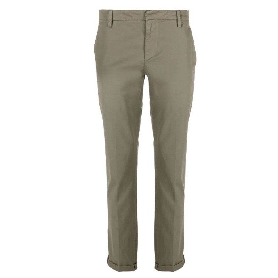 Herren Dondup MEN Bukser | Dondup - Gaubert Chinos Gra Gron