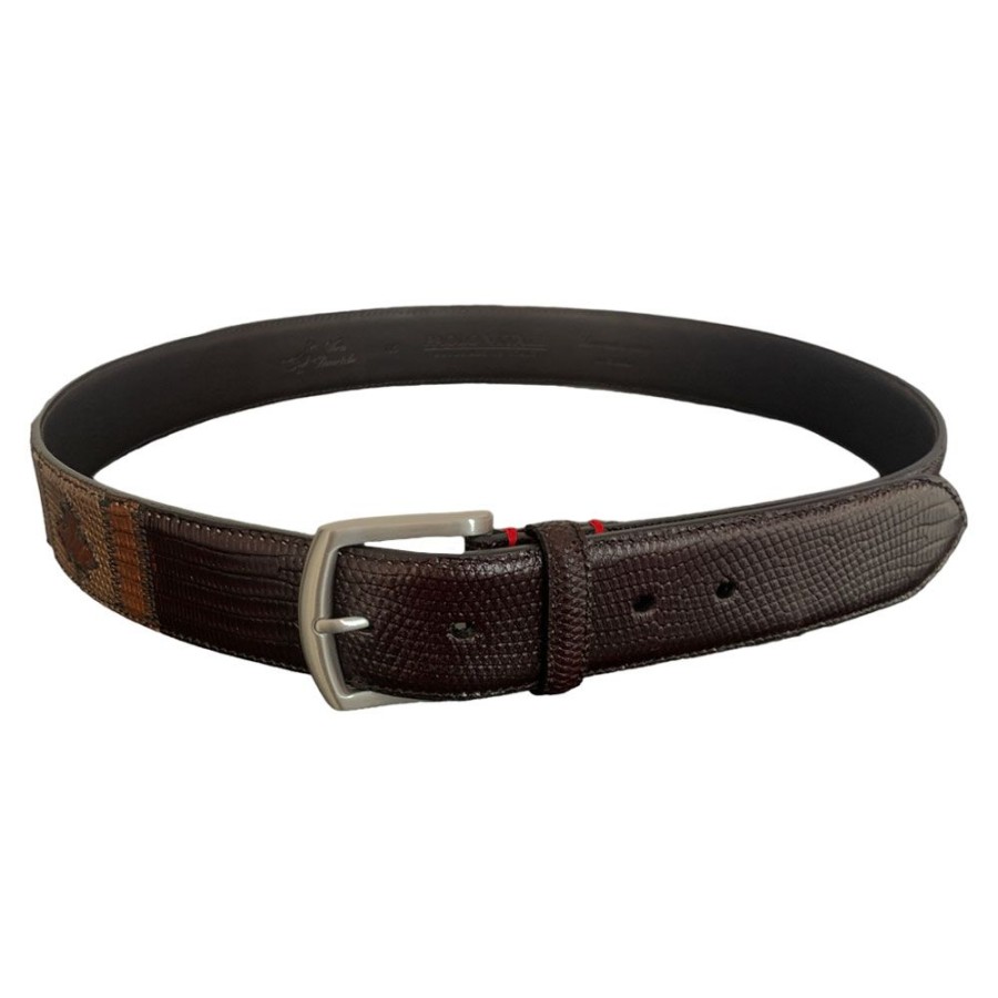 Herren Paolo Vitale Baelter | Paolo Vitale - Belt Monstret Brun