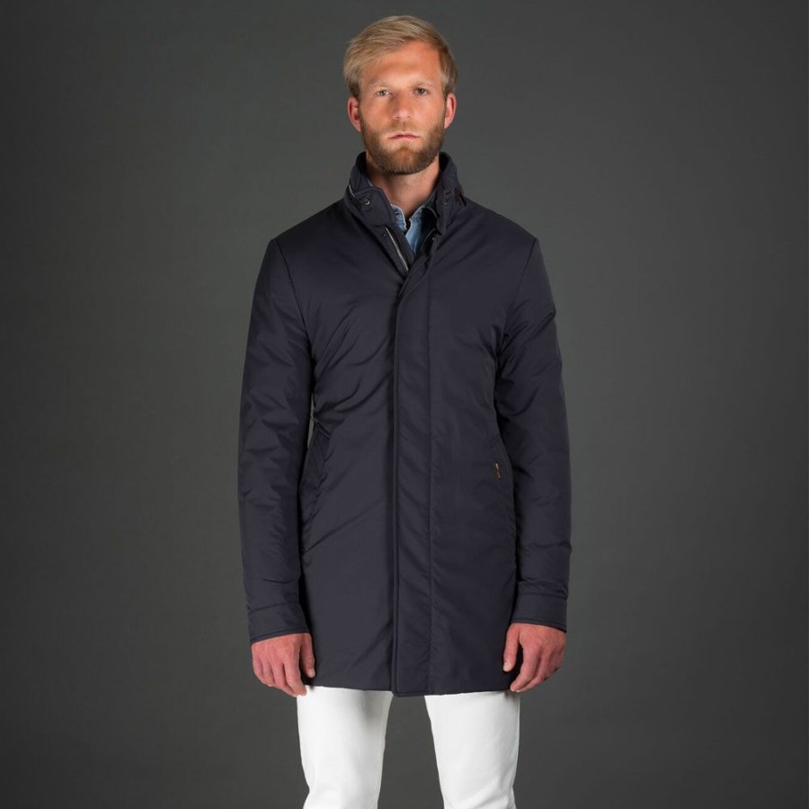 Herren MooRER Overtoj | Moorer - Bracci Coat Navy