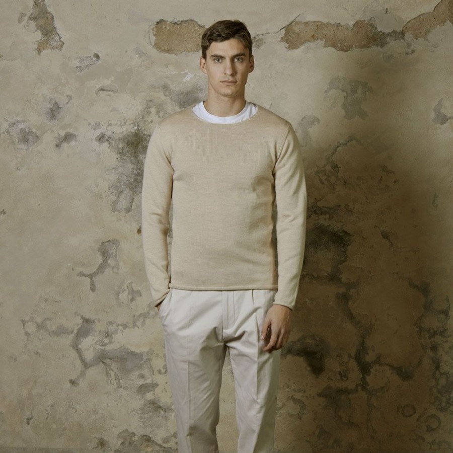 Herren Daniele Fiesoli Strik | Daniele Fiesoli - Pullover Knit Sand