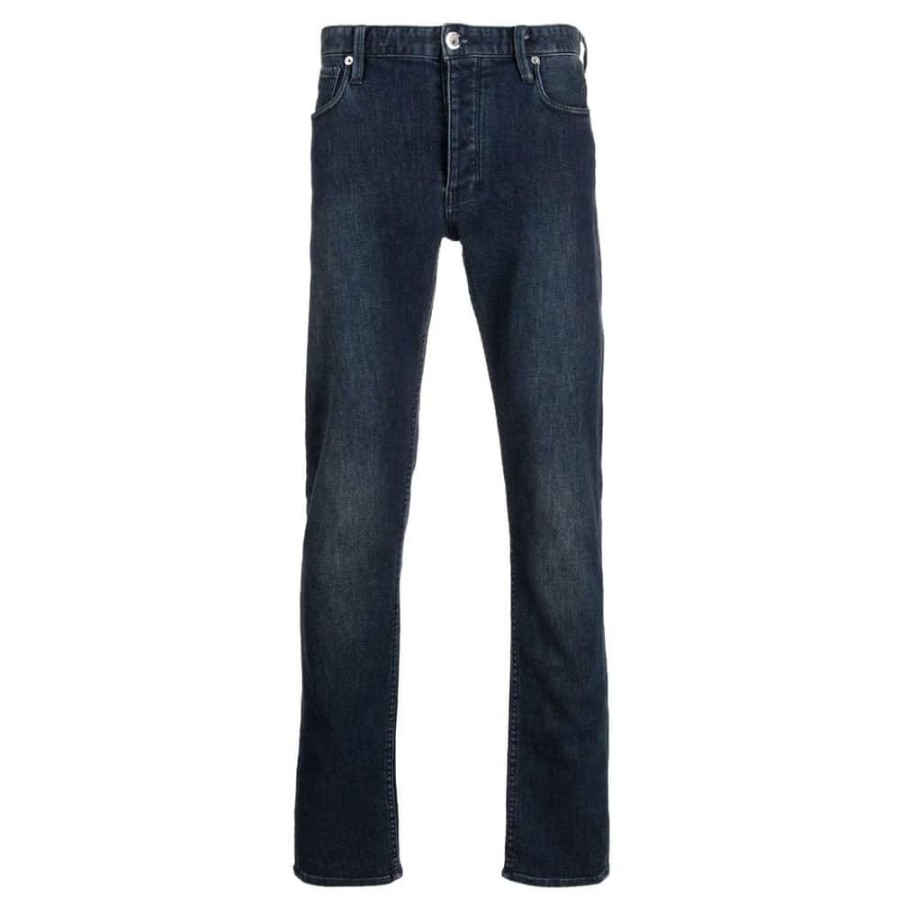 Herren Emporio Armani Herre Jeans | Emporio Armani - J06 Slim Jeans Bla