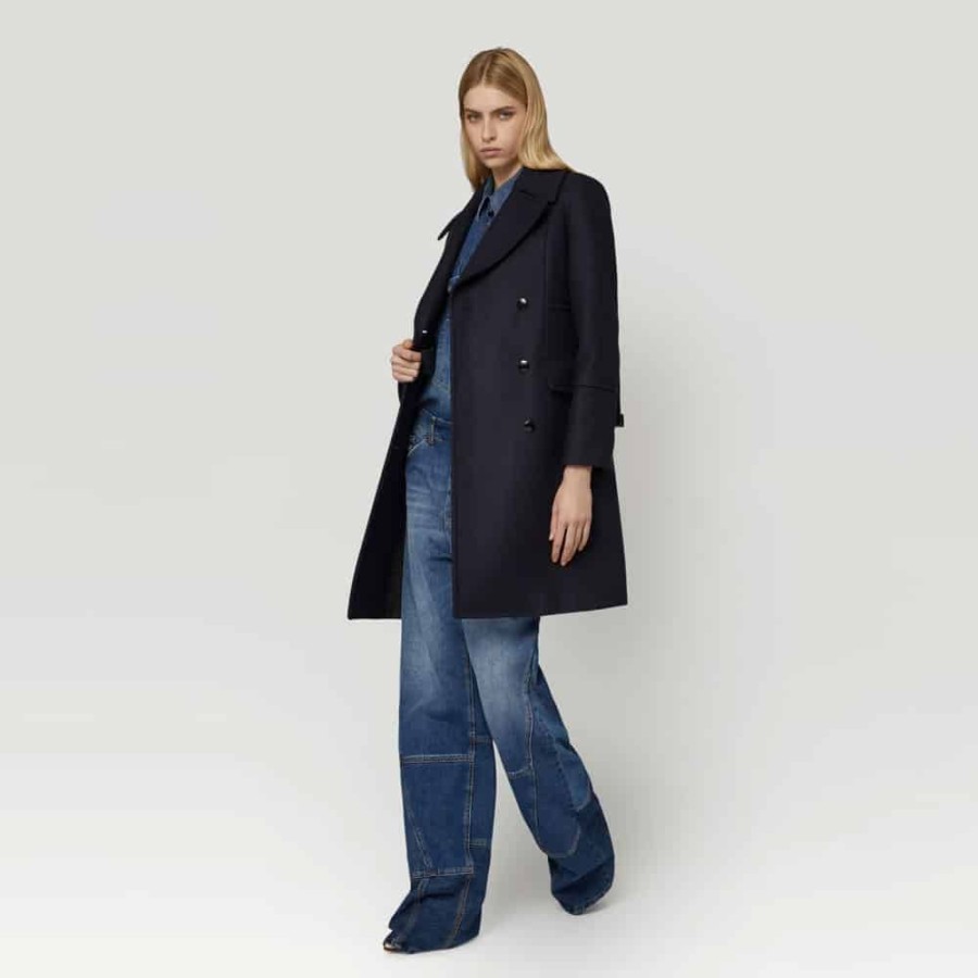 Dame Dondup Overtoj | Dondup - Cappotto Frakke Marine