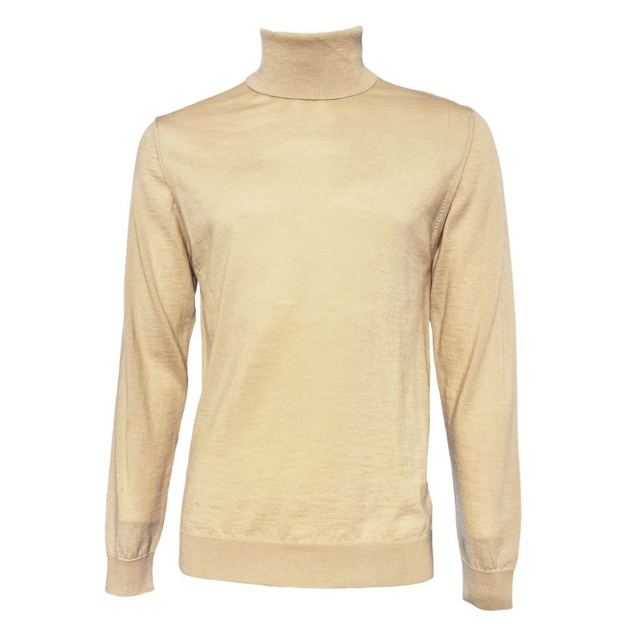 Herren Daniele Fiesoli Strik | Daniele Fiesoli - Rollneck Knit Lys Beige