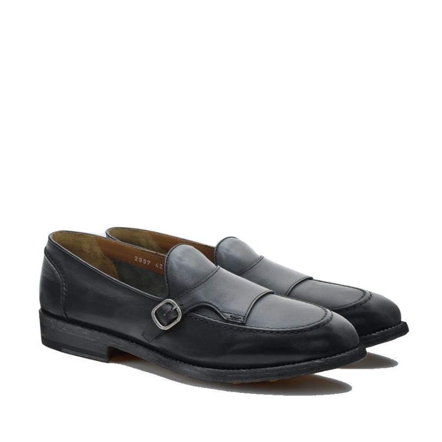 Herren Doucal's MEN Loafers | Doucal'S - Monk Strap Loafers Sort