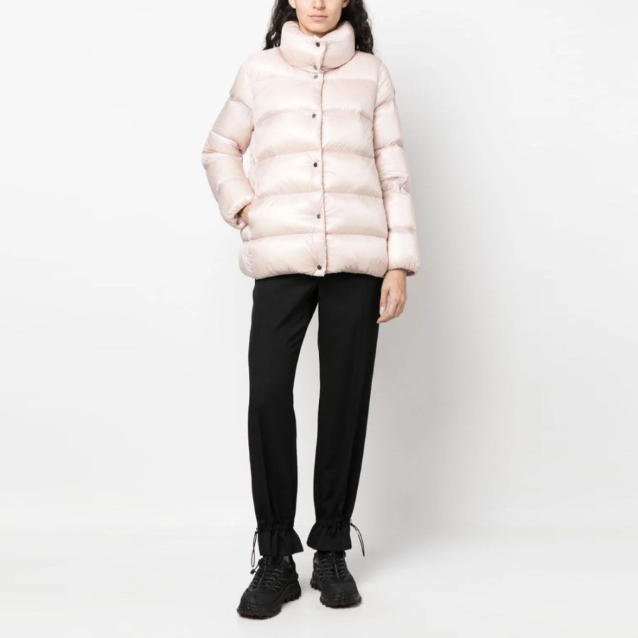 Dame MONCLER DAME Overtoj | Moncler - Cochevis Down Jacket Lyserod