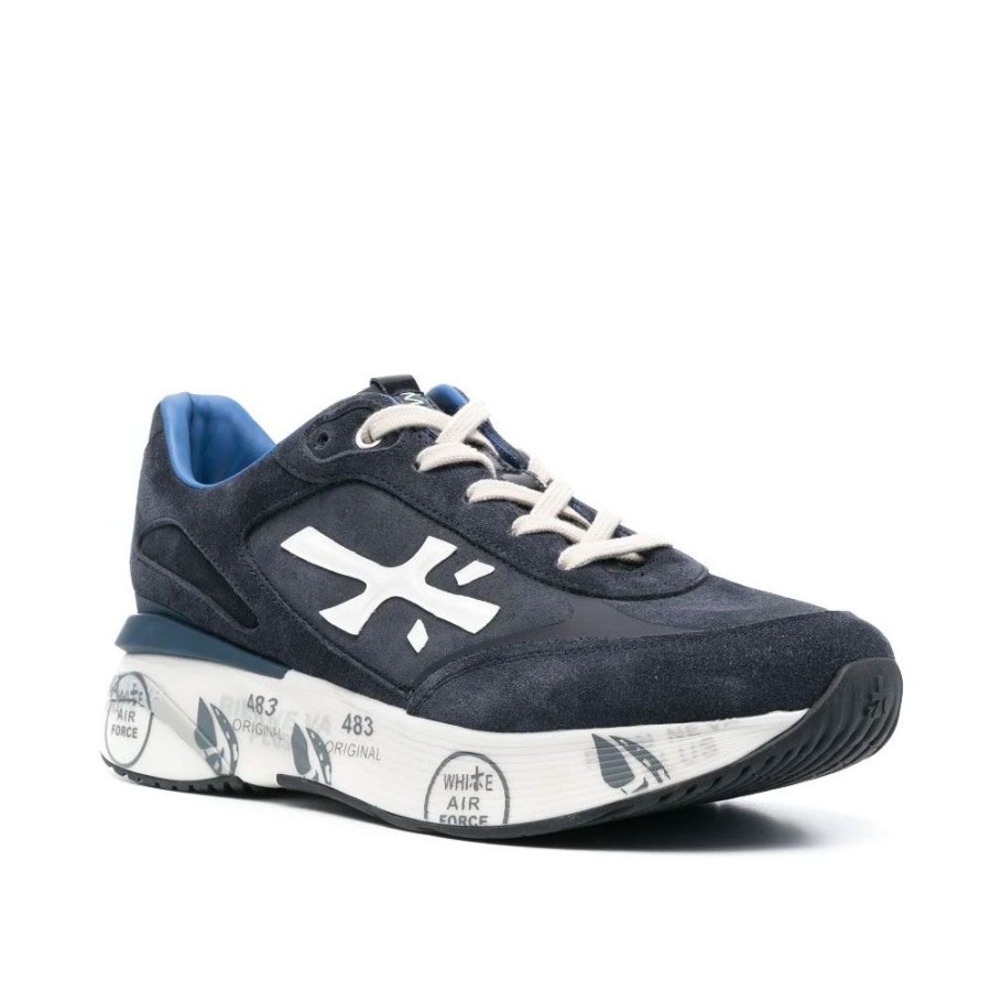 Herren Premiata Sneakers | Premiata - Moerun Sneakers Navy