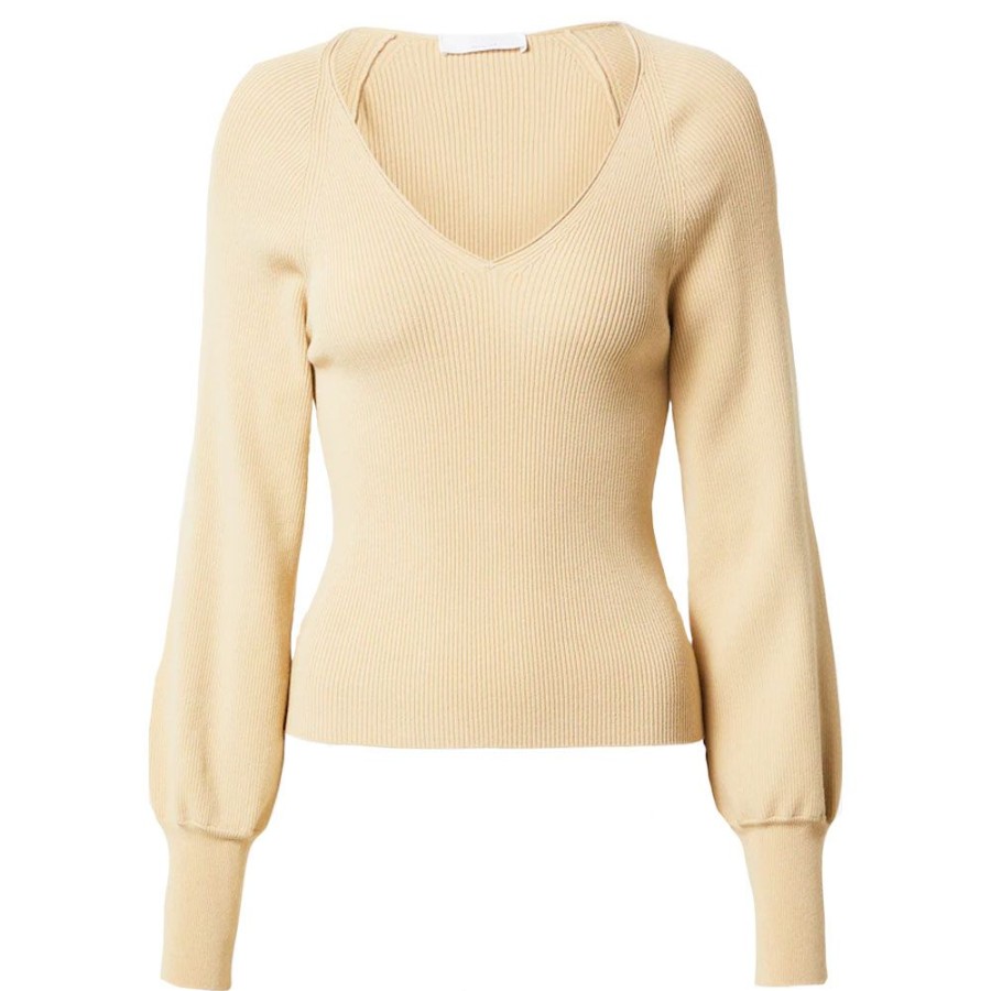 Dame BOSS WOMEN Strik | Boss - Faldesta Strik Light Beige